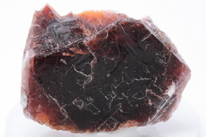 2.05" Rare, Red Villiaumite Crystal Section - Murmansk Oblast, Russia